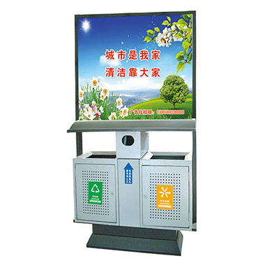 广告式垃圾桶